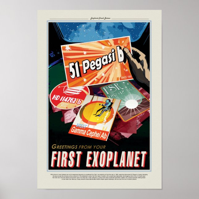 Affiche de voyage de la NASA - Exoplanet Pegasi b (Devant)