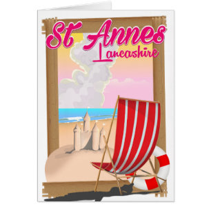 Affiche de voyage de la plage de St Annes, Lancash