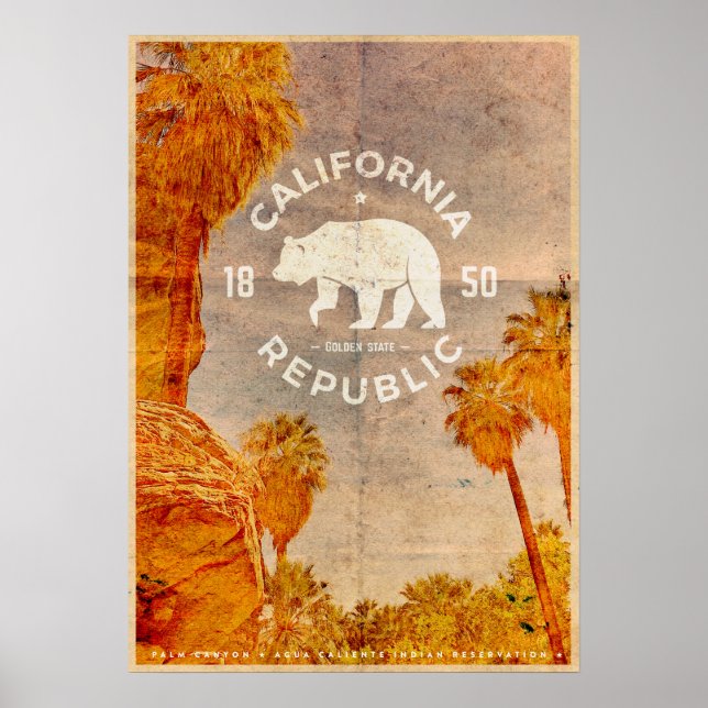 Affiche de voyage de la République de Californie v (Devant)