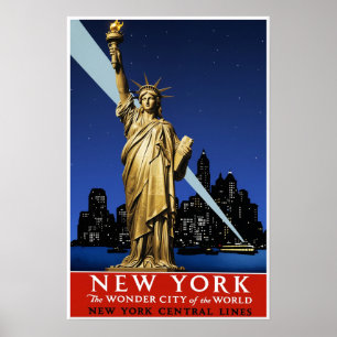 Affiche de voyage de la ville de New York