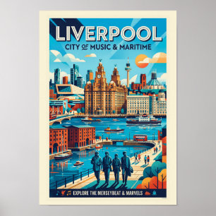 Affiche de voyage de Liverpool