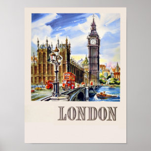 Affiche de voyage de Londres