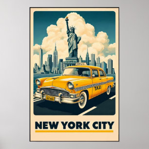 Affiche de voyage de New York City édition 1955