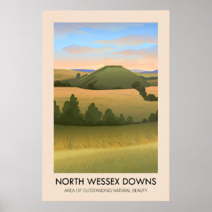 Affiche de voyage de North Wessex Downs AONB