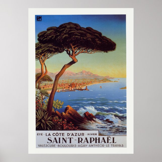 Affiche de voyage de Saint-Raphaël (Devant)
