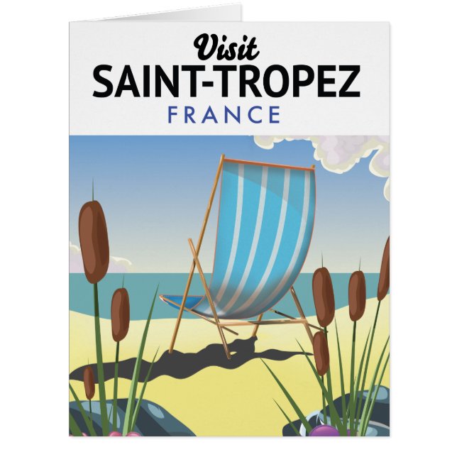 Affiche de voyage de Saint-Tropez France (Devant)