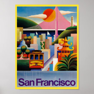 Affiche de voyage de San Francisco