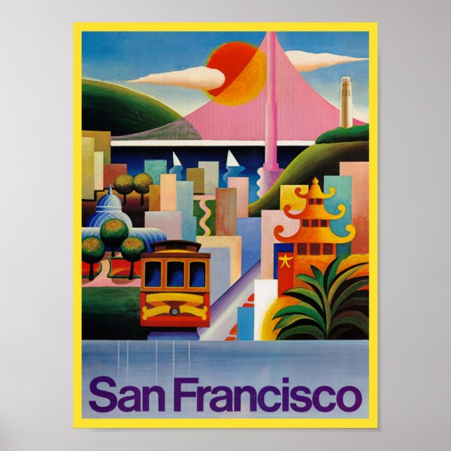Affiche de voyage de San Francisco (Devant)