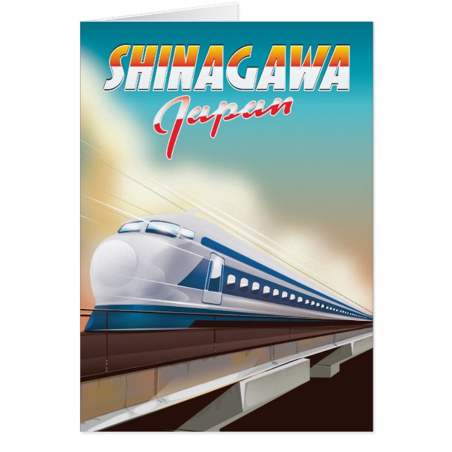 Affiche de voyage de Shinagawa Japon. (Devant)