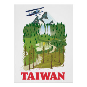 Affiche de voyage de Taïwan