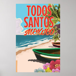 Affiche de voyage de Todos Santos Mexique