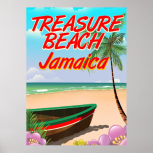 Affiche de voyage de Treasure beach Jamaïque