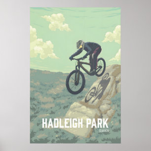 Affiche de voyage de VTT de Hadleigh Park