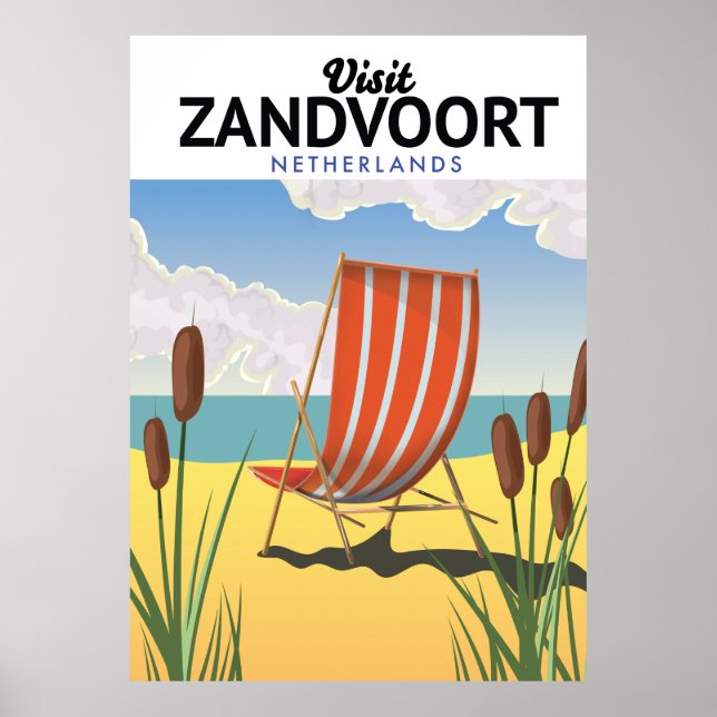 Affiche de voyage de Zandvoort Pays-Bas (Devant)