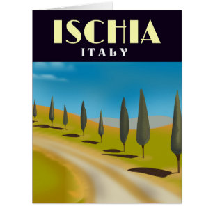 Affiche de voyage d'Ischia Italie