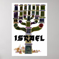 Affiche de voyage d'Israël