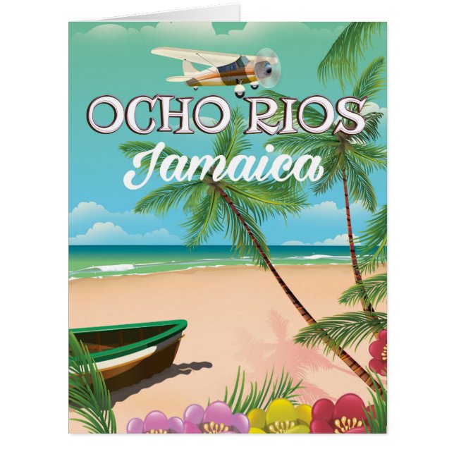 Affiche de voyage d'Ocho Rios Jamaïque (Devant)
