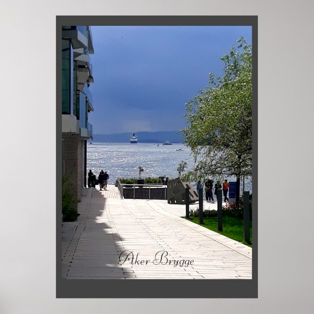 Affiche de voyage d'Oslo, Norvège (Devant)