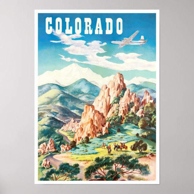 Affiche de voyage du Colorado (Devant)