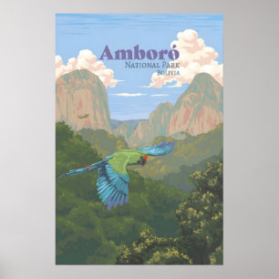 Affiche de voyage du Parc national Amboro