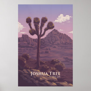 Affiche de voyage du Parc national de Joshua Tree