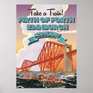 Affiche de voyage du quatrième pont d'Écosse.
