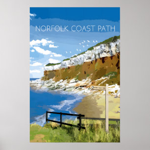Affiche de voyage du sentier national de la côte d