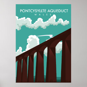 Affiche de voyage du Viaduc de Leaderfoot en Écoss