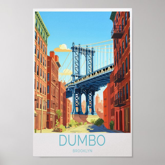 Affiche de voyage Dumbo Dumbo New York Wall (Devant)