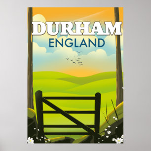 Affiche de voyage Durham England