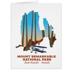 Affiche de voyage en Australie du Sud Mont Remarka