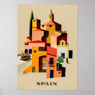 Affiche de voyage en Espagne