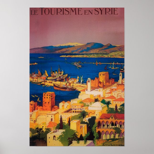Affiche de voyage en France, tournée en Syrie (Devant)