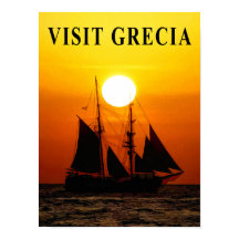 Affiche de voyage en Grèce