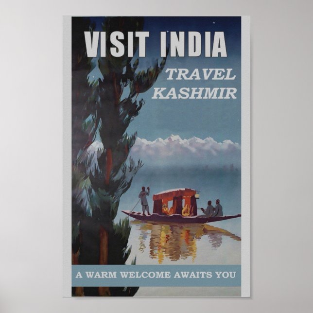 Affiche de voyage en Inde (Devant)