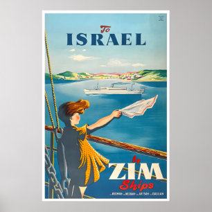 Affiche de voyage en Israël Art israélien Impressi