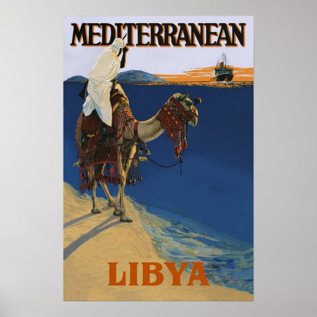 Affiche de voyage en Libye (Devant)