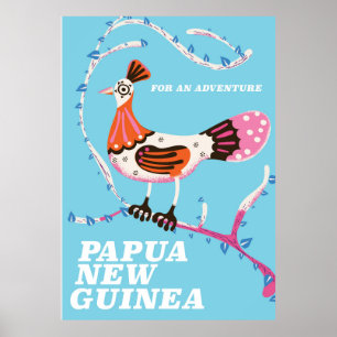 Affiche de voyage en Papouasie-Nouvelle-Guinée