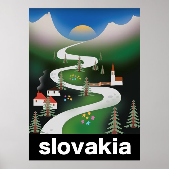 Affiche de voyage en Slovaquie (Devant)