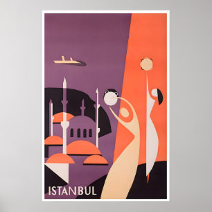 Affiche de voyage en Turquie d'art d'Istanbul Impr