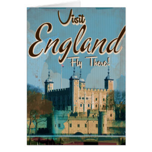 affiche de voyage England Vintage