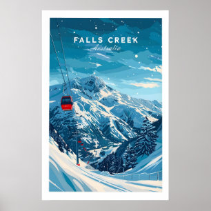 Affiche de voyage Falls Creek - Australie 1