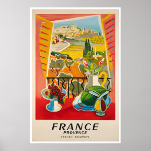 Affiche de voyage française d'art de Provence Impr
