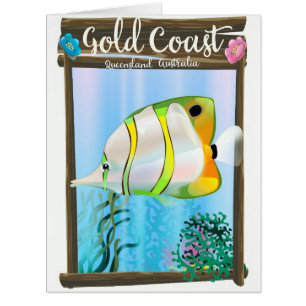 Affiche de voyage Gold Coast Australie.