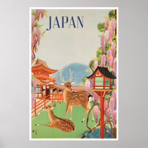 Affiche de voyage Impression d'art japonais Peintu