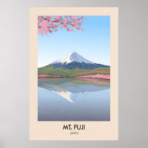 Affiche de voyage Japon Mt Fuji