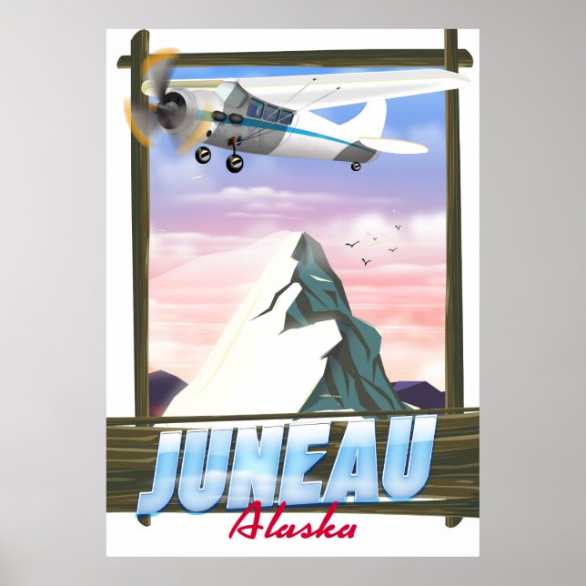 Affiche de voyage Juneau Alaska (Devant)