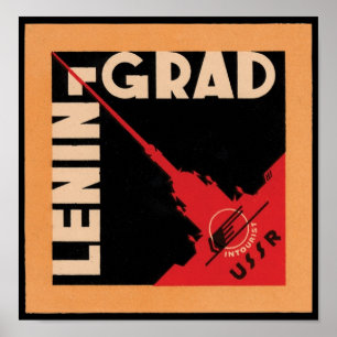 Affiche de voyage Leningrad