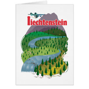 affiche de voyage liechtenstein