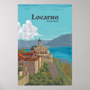 Affiche de voyage Locarno Suisse